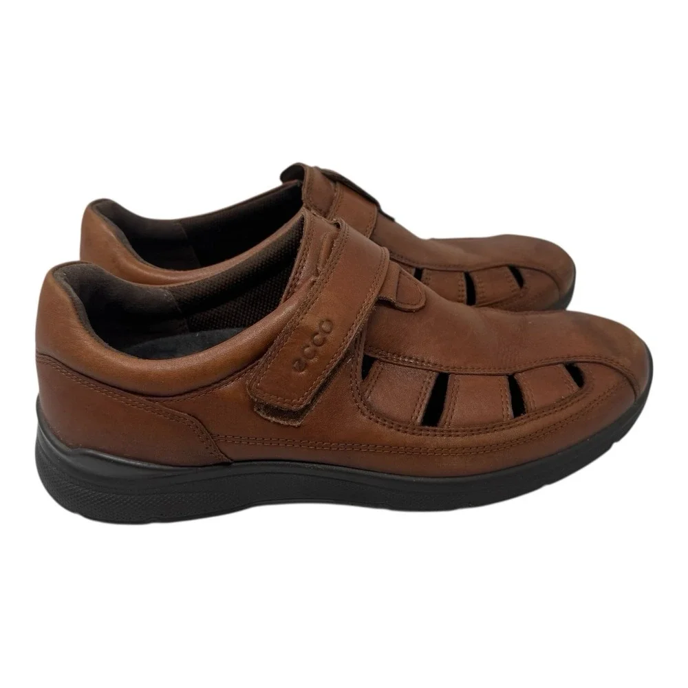 ECCO Irving Comfort Fisherman Sandals Classic Brown Leather Dadcore Retro‎ 8-41